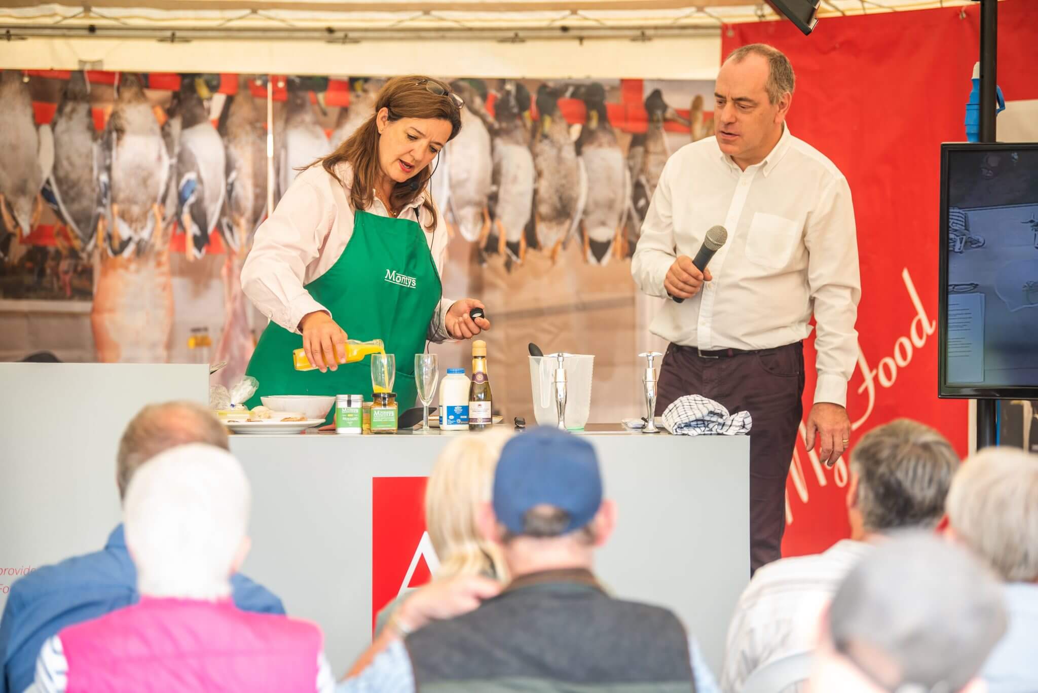 A cookery demonstration at North Norfolk Food & Drink Festival
