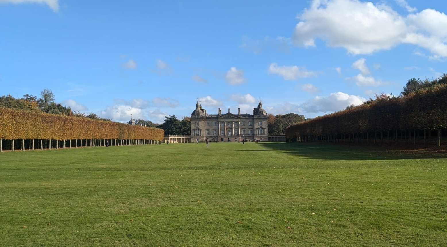 Exterior of Houghton Hall stately home in Norfolk