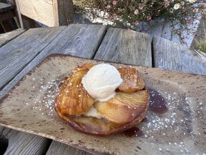 Pear tarte tatin recipe from The Victoria Restaurant, Holkham, North Norfolk
