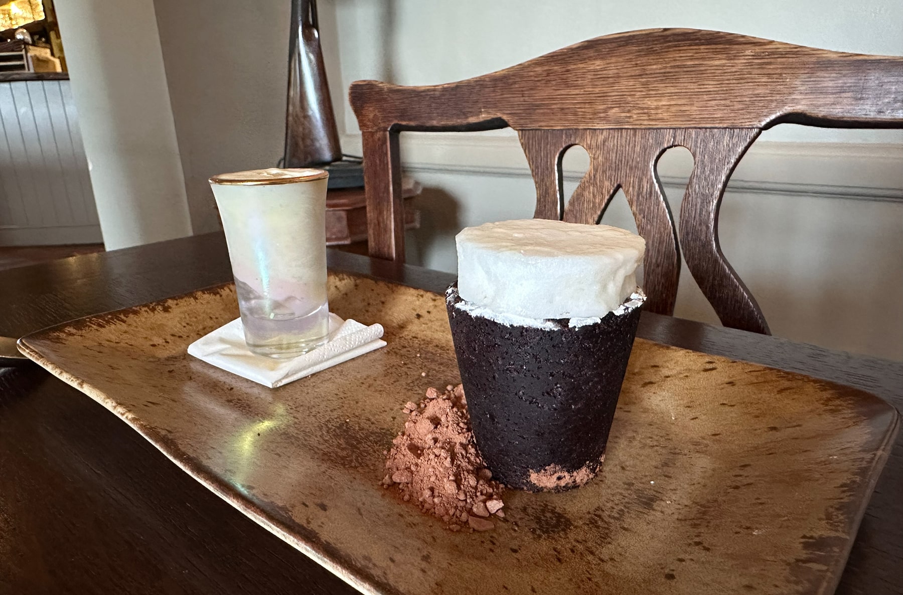 chocolate and guinness sponge at The Victoria, Holkham North Norfolk